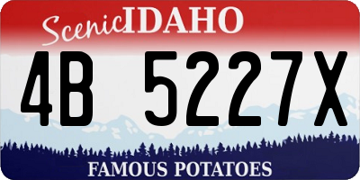 ID license plate 4B5227X
