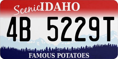 ID license plate 4B5229T