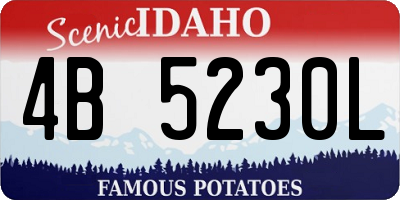 ID license plate 4B5230L