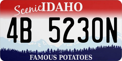 ID license plate 4B5230N