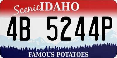 ID license plate 4B5244P