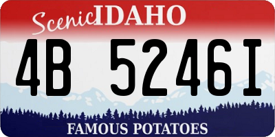 ID license plate 4B5246I