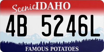 ID license plate 4B5246L
