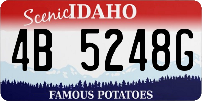ID license plate 4B5248G