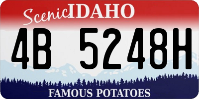ID license plate 4B5248H