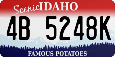 ID license plate 4B5248K
