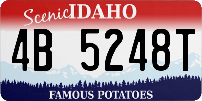ID license plate 4B5248T