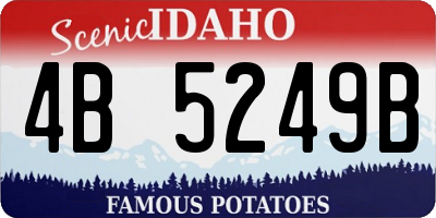 ID license plate 4B5249B
