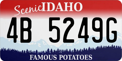ID license plate 4B5249G