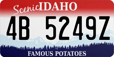 ID license plate 4B5249Z