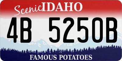 ID license plate 4B5250B