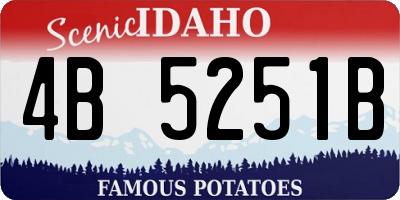 ID license plate 4B5251B
