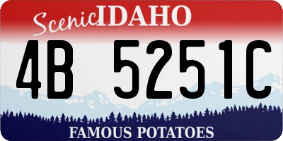 ID license plate 4B5251C