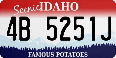 ID license plate 4B5251J