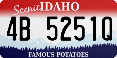 ID license plate 4B5251Q