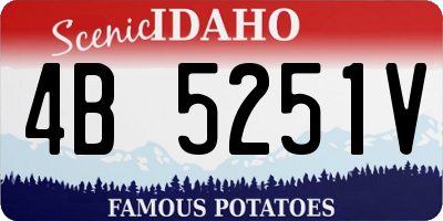 ID license plate 4B5251V