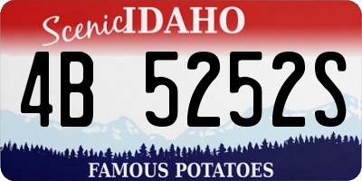 ID license plate 4B5252S
