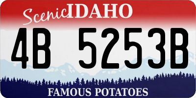 ID license plate 4B5253B