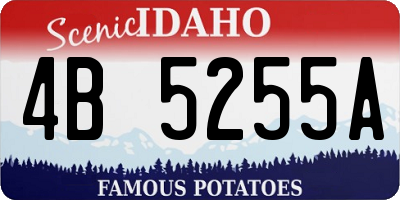 ID license plate 4B5255A
