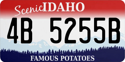 ID license plate 4B5255B