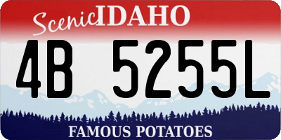 ID license plate 4B5255L