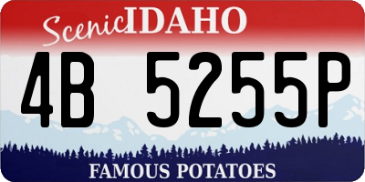 ID license plate 4B5255P
