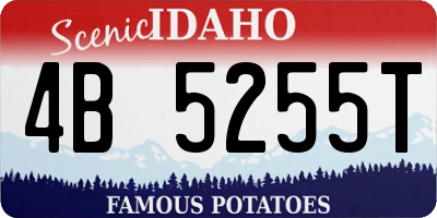 ID license plate 4B5255T