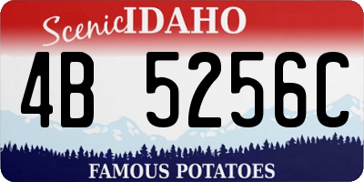 ID license plate 4B5256C