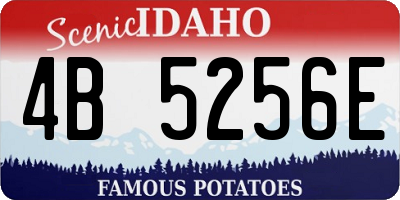 ID license plate 4B5256E