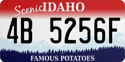 ID license plate 4B5256F