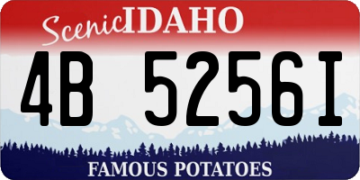 ID license plate 4B5256I