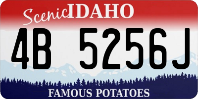 ID license plate 4B5256J