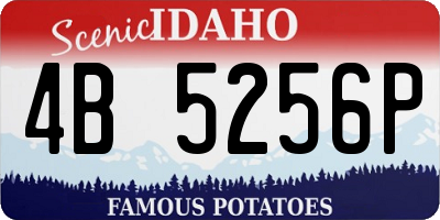 ID license plate 4B5256P