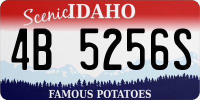 ID license plate 4B5256S