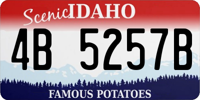 ID license plate 4B5257B