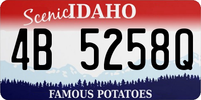 ID license plate 4B5258Q