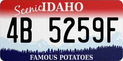 ID license plate 4B5259F