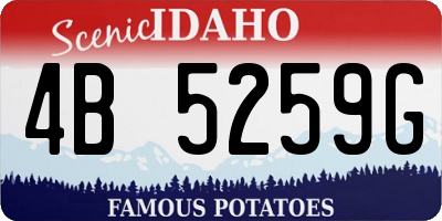 ID license plate 4B5259G