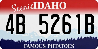 ID license plate 4B5261B