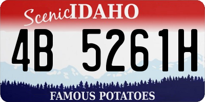 ID license plate 4B5261H