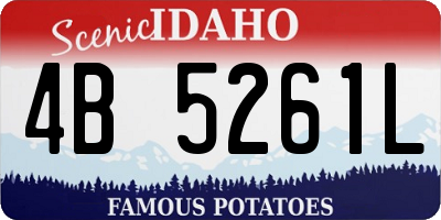 ID license plate 4B5261L