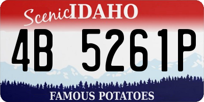 ID license plate 4B5261P