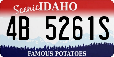 ID license plate 4B5261S