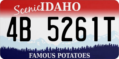 ID license plate 4B5261T