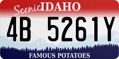 ID license plate 4B5261Y
