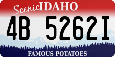 ID license plate 4B5262I