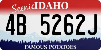 ID license plate 4B5262J