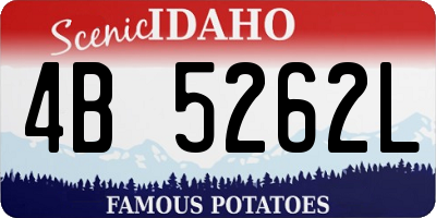 ID license plate 4B5262L