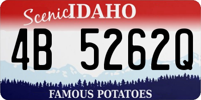 ID license plate 4B5262Q