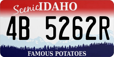 ID license plate 4B5262R